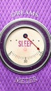 Sleep and Dreams that is hitting a full scale, showing a very high level of sleep Royalty Free Stock Photo