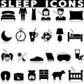 Sleep icons.