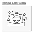 Sleep line icon