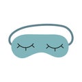 Sleep mask for eyes. Night accessory to sleep