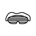 sleep mask icon isolated on white background Royalty Free Stock Photo