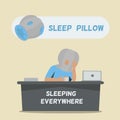 Sleep pillow for sleeping everywhere