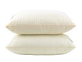 Sleep pillows with cotton cover, isolate on a white background