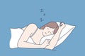 Sleep, rest, dream concept
