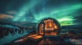 Sleep under the stars in a transparent bubble tent surrounded by the otherworldly beauty of the Northern Lights