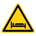 Sleeping Area Symbol Sign, Vector Illustration, Isolate On White Background Label .EPS10 Royalty Free Stock Photo