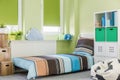 Sleeping area in teenager room Royalty Free Stock Photo