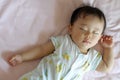 Sleeping baby boy Royalty Free Stock Photo