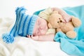 Sleeping baby boy Royalty Free Stock Photo