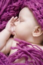 Sleeping baby girl Royalty Free Stock Photo