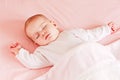 Sleeping baby girl Royalty Free Stock Photo