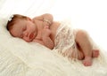 Sleeping Baby Girl Royalty Free Stock Photo