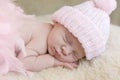 Sleeping Baby in Pink