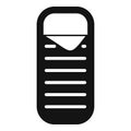 Sleeping bag icon simple vector. Outdoor expedition Royalty Free Stock Photo