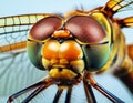 Sleeping beautiful dragonfly. focus stacking. Macro