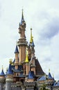 Sleeping Beauty Castle in Disneyland Paris Royalty Free Stock Photo