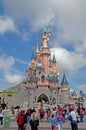 Sleeping Beauty castle in Fantasyland at Disneyland Paris in Paris. Royalty Free Stock Photo