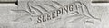 Sleeping Carved into Headstone in Charleston South Carolina Cemetery