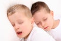 Sleeping children Royalty Free Stock Photo