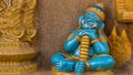 Sleeping giant baby statue in Thai temple Royalty Free Stock Photo