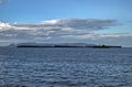 The Sleeping giant seen from Marsh Island - Lake Superior - Thunder Bay, ON, Canada Royalty Free Stock Photo