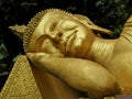 Sleeping golden Buddha Laos