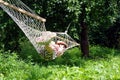 Sleeping in hammock Royalty Free Stock Photo