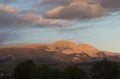 Sleeping indian overlooks the Gros Ventre of the Tetons Royalty Free Stock Photo