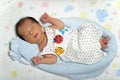 Sleeping Japanese baby boy Royalty Free Stock Photo