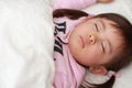 Sleeping Japanese girl Royalty Free Stock Photo