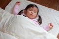 Sleeping Japanese girl Royalty Free Stock Photo