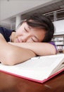Sleeping in library