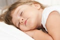 Sleeping little girl Royalty Free Stock Photo