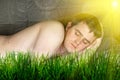 Sleeping man Royalty Free Stock Photo