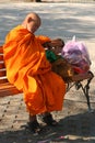 Sleeping monk