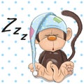 Sleeping Monkey Royalty Free Stock Photo