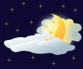 Sleeping moon