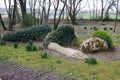 The Sleeping Mud Maid at Heligan Royalty Free Stock Photo