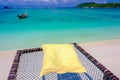 Sleeping net on the beach