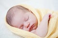 Sleeping newborn baby Royalty Free Stock Photo