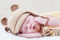 Sleeping newborn baby Royalty Free Stock Photo