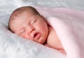 Sleeping newborn baby