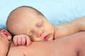 Sleeping newborn twin babies Royalty Free Stock Photo