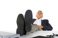 Sleeping at the office Royalty Free Stock Photo