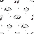 Sleeping panda pattern