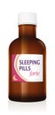 Sleeping Pills Medicine Bottle Vial Royalty Free Stock Photo