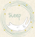 Sleeping rabbit