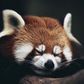 Sleeping Red Panda Royalty Free Stock Photo