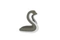 Sleeping snake on a white background. Royalty Free Stock Photo