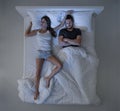 Sleeping with a snorer Royalty Free Stock Photo